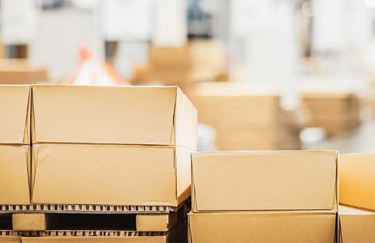 Stacks of Cardboard Boxes